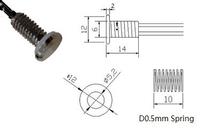 Flat Head M6 Threaded 304 Stainless Steel Housing 50K ohm NTC Thermistor Sensor Assembly